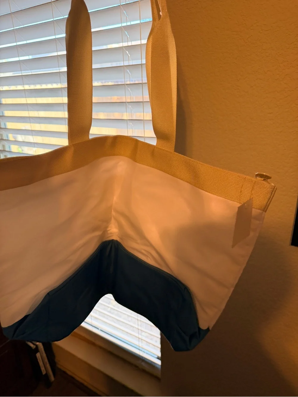 It's Time to Cruise Tote Bag - Blue & Cream
